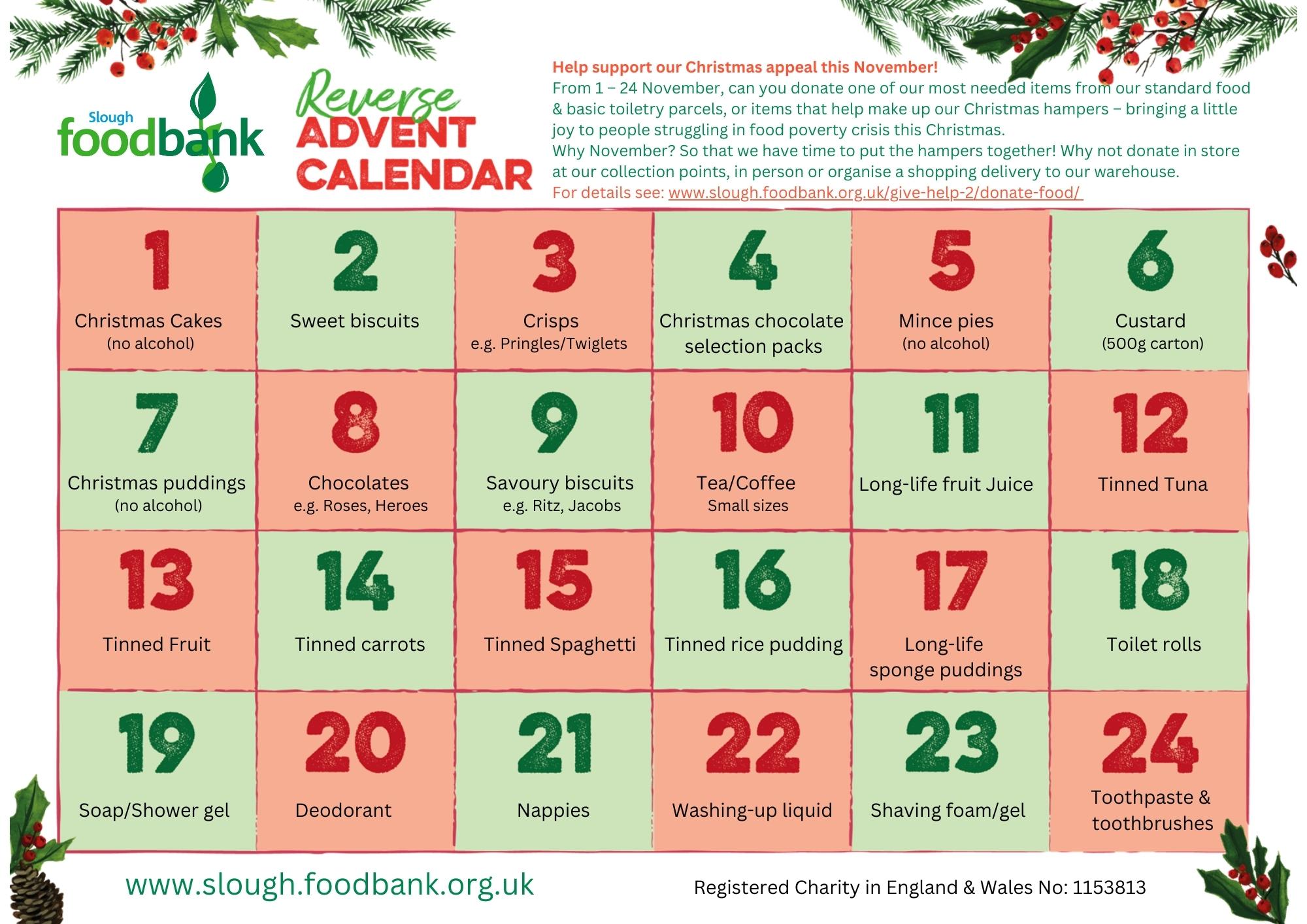 Christmas Appeal 2023 Slough Foodbank