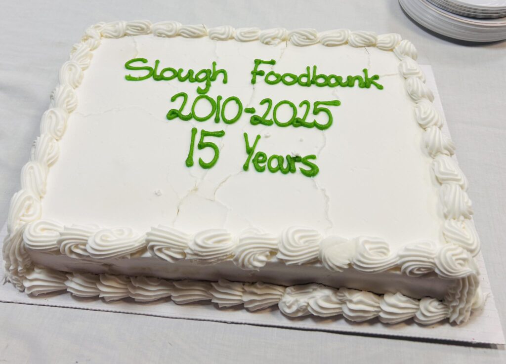 Slough Foodbank 15th Birthday Cake